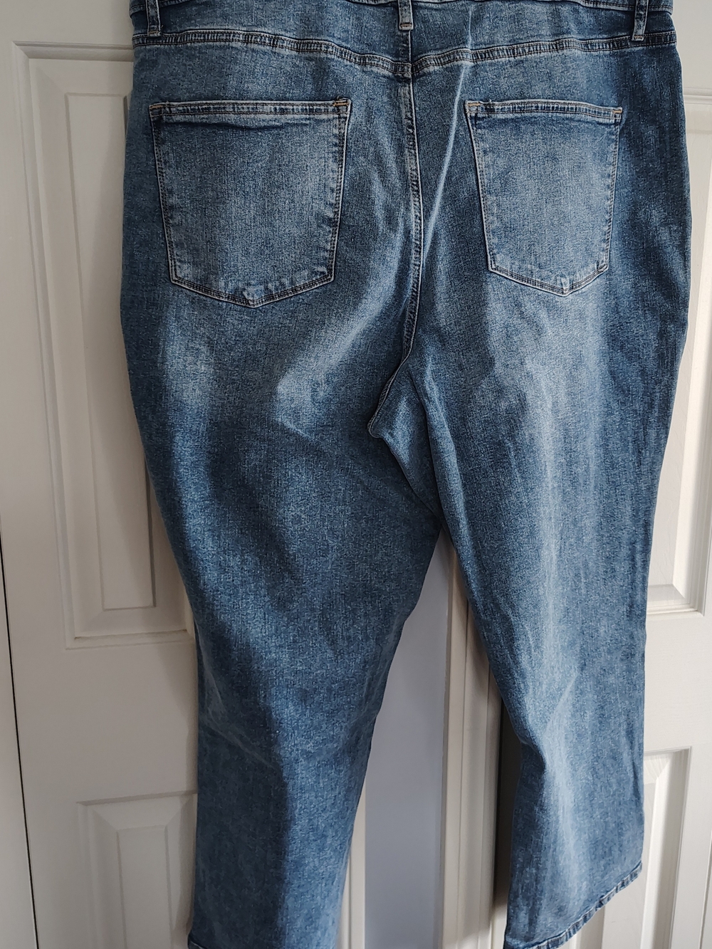 SONOMA Women's Plus Blue High-Rise Straight Jeans 20W - Picture 4 of 10